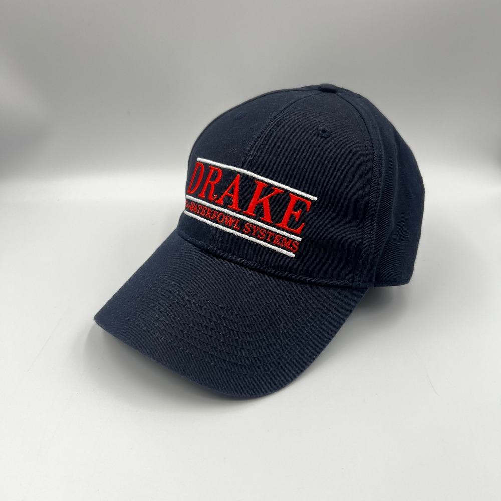 Drake Waterfowl Systems Navy Blue Snapback Hat Embroidered Hunting Cap OSFM